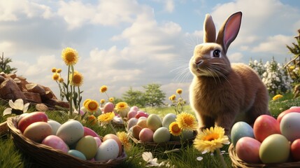 Easter is Coming: A Spectacular 3D Rendering Celebrating the Arrival of the Springtime Holiday