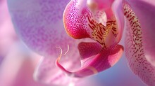 Artificial Intelligence Macro Image Of A Beautiful Orchid
