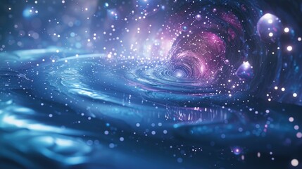 Wall Mural - galaxy background in digital art style
