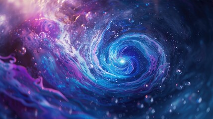 Wall Mural - galaxy background in digital art style