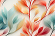 flowers and foliage colorful pattern spring summer background. Colourful flowers. Pattern. Wallpaper. on generative AI 