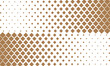 abstract repeatable big to small brown rectangle shape halftone pattern.