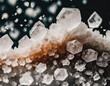 塩の結晶をマクロ撮影