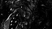 Abstract Background Video Composite Of Black Color. Bubbles With Color. High Quality 4k Footage