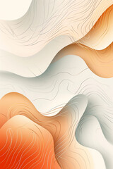 Wall Mural - abstract background with waves, color white porcelain