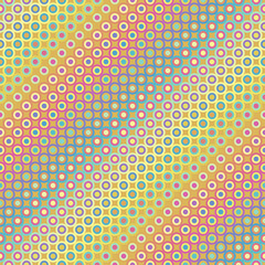 Poster - Geometric abstract polka dot pattern. Seamless vector pattern