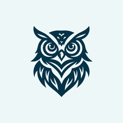 Wall Mural - Simple and modern high quality owl logo, suitable for your company, business and work team