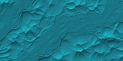 Wall Mural - Terrain map turquoise contours trails, image grid geographic relief topographic contour line maps