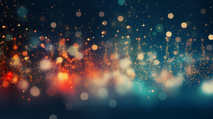 Featuring stunning soft bokeh lights and shiny elements. Abstract festive and new year background