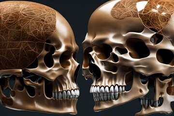 Envision the skull that unveils the enigmatic and intricate details of the Anatomy of a Human Skull.

