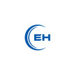 © MdRakibul - EH logo. E H design. White EH letter. EH, E H letter logo design. Initial letter EH linked circle uppercase monogram logo. E H letter logo vector design. top logo, Most Recent, Featured,