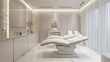© pinkrabbit - Dermatology and beauty clinic treatment Interior decoration for VIP customers by expert dermatologists. Beauty salon, spa, massage with equipment to to help relax, physiotherapy, relaxing massage.