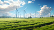 wind turbines, landscape, renewable energy, sustainable, power, eco-friendly, environment, clean, green, technology, wind power, electricity,