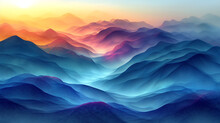 Abstract Landscape With Blurred Lines Background Generated By AI.