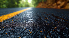 Smooth Asphalt Texture A Flat And Homogeneous Surface Of The Asphalt, Which Creates The Impression Of A Ne