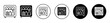 mini bar vector icon mark set symbol for web application