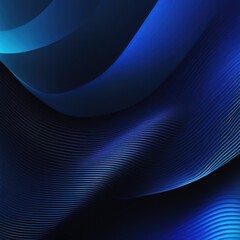 Poster - Blue abstract background with some smooth lines in it