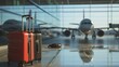 © Marco - nice travel suitcases in a large innovative airport in europe, united states, asia