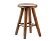 Reclaimed Wood Bar Stool, isolated on a transparent or white background