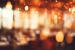 Blurred image of coffee shop and bokeh background