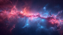 Astronomy. Cloudy Universe Background Concept