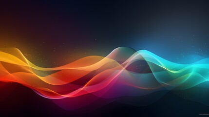 Wall Mural - Colorful wave abstract background