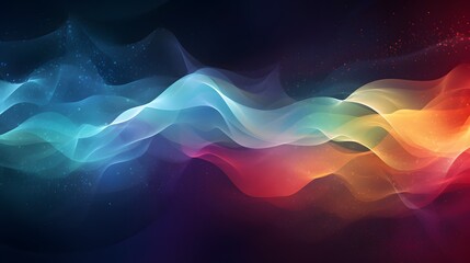 Wall Mural - Colorful wave abstract background