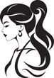 © BABBAN - Elegance Unveiled Womans Face Vector Icon Graceful Glamour Fashion and Beauty Emblematic Element