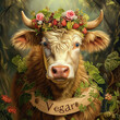 Cow with vegan