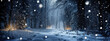 © RocknRoller Studios - Enchanting Winter Forest Scene with Beautiful Snow Covered Trees. Midwinter Wallpaper.
