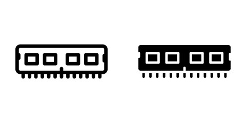 RAM Memory Icon. for mobile concept and web design. vector illustration