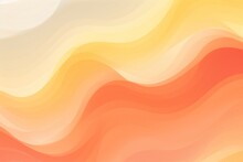 Orange Seamless Pattern Of Blurring Lines In Different Pastel Colours, Watercolor Style