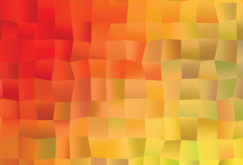 Wall Mural - Light Yellow, Orange vector background with rectangles.