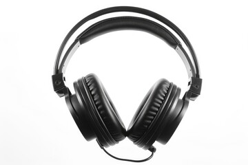 Poster - A pair of headphones sitting on top of each other. Can be used for music or technology related designs