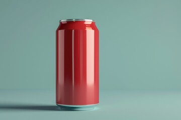 Aufkleber - A can of soda sitting on top of a table. Suitable for various uses