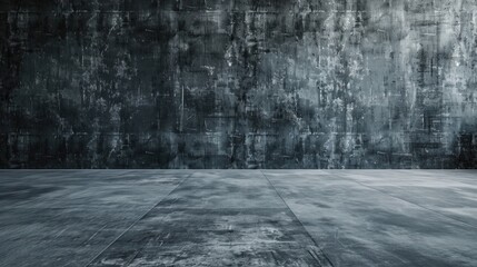 Poster - A simple black and white photograph of an empty room. Perfect for adding a minimalist touch to any design or project
