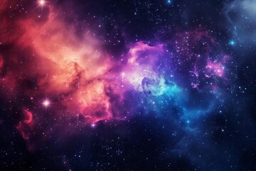 Wall Mural - colorful galaxy nebula in space