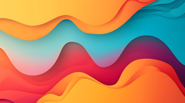 Colorful shape, banner, power point presentation, space for text, wallpaper and background, wave, circle.
