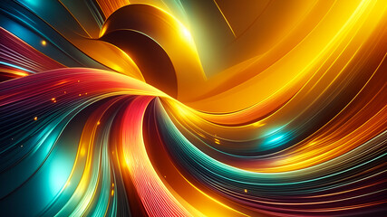 Wall Mural - abstract background texture wallpaper with waves and curves in vivid colors. artistic pattern design