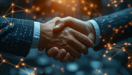 handshake between two businessmen