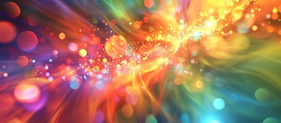 Canvas Print - Abstract Light: A Colorful Background Bursting with Abstractness, Light, and Vibrant Colors