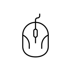 Poster - Mouse outline icons, minimalist vector illustration ,simple transparent graphic element .Isolated on white background