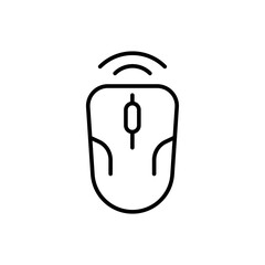 Poster - Mouse outline icons, minimalist vector illustration ,simple transparent graphic element .Isolated on white background
