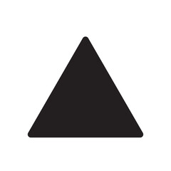 Wall Mural - triangle vector icon isolated on white background, triangle logo design