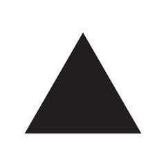 Wall Mural - triangle vector icon isolated on white background, triangle logo design