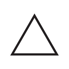 Wall Mural - triangle vector icon isolated on white background, triangle logo design