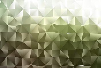 Poster - Light Green vector triangle mosaic template.