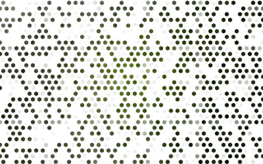 Sticker - Dark Green vector layout with hexagonal shapes. White background with colorful hexagons. Pattern can for your ad, booklets.