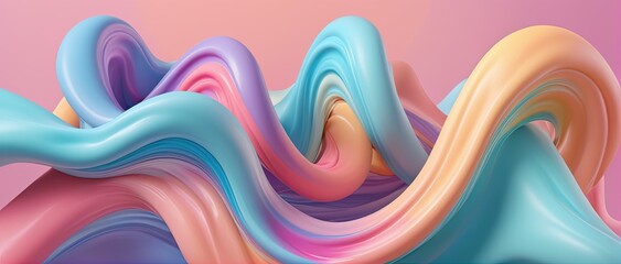 Abstract background. Colorful twisted liquid in motion