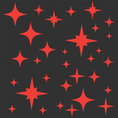 Wall Mural - Sparkle star icons. Shine icons. Stars sparkles vector. Sparkle icons set. Shine symbol illustration. star sign collection.